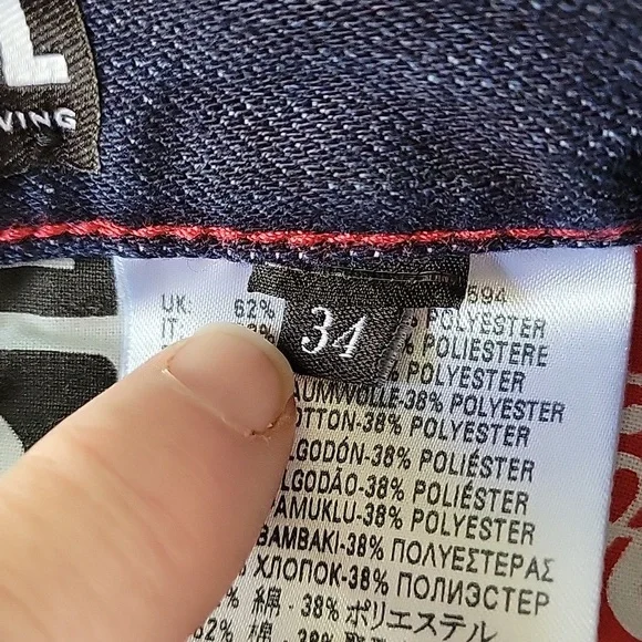 Diesel men's dark wash Carpenter Jeans feat. Coca-Cola sz 34x29 - Picture 7 of 13